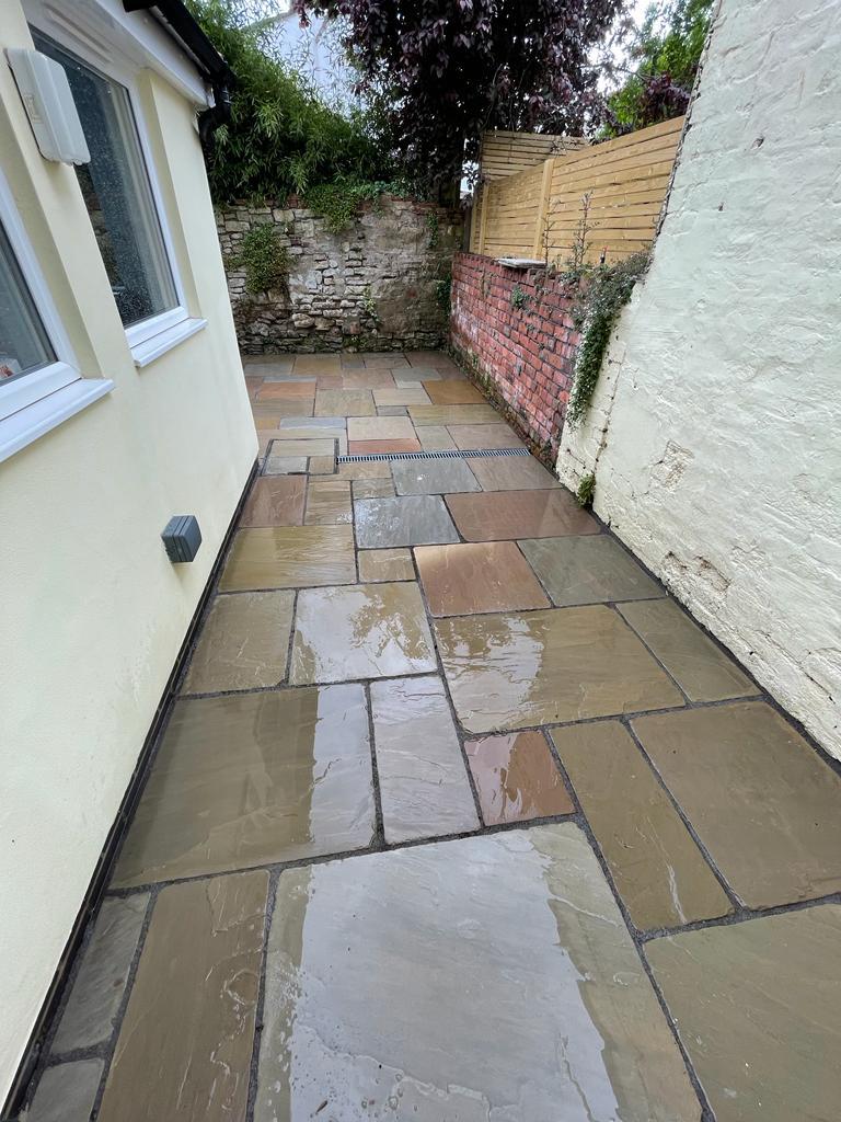 Completed sandstone paving from the original project gallery